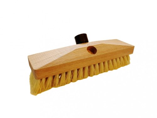 Natural brush for cleaning carpet or floor - handle to be in